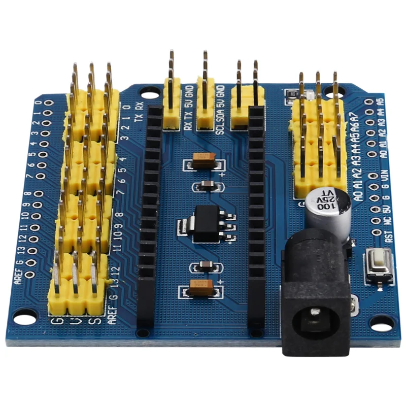 4-pack I/O-uitbreidingssensor schildmodule voor Arduino Nano V3.0 compatibel met UNO R3-pack van 4