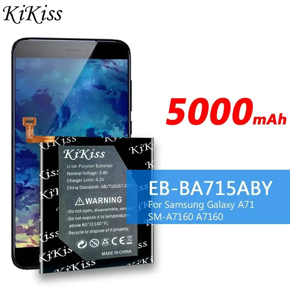 High-Capacity EB-BA715ABY For Samsung Galaxy A71 SM-A7160 Mobile Phone Battery 5000mAh High Performance