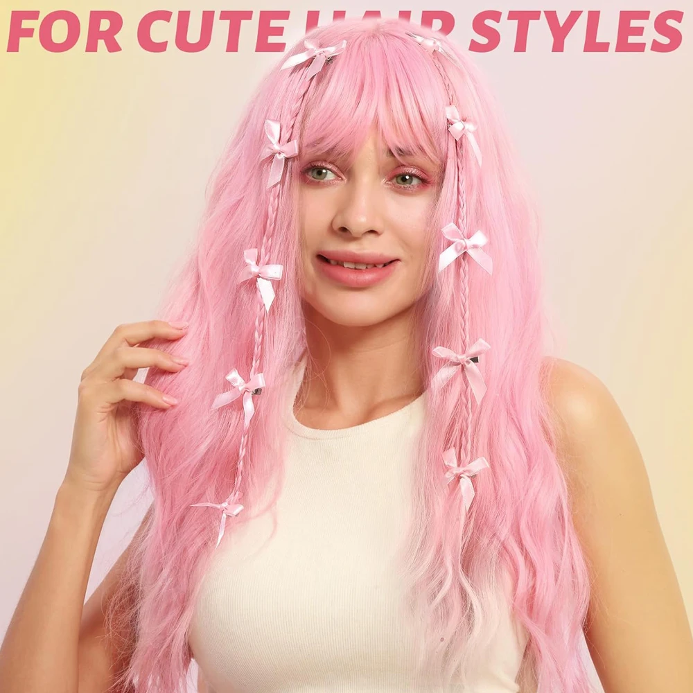 1 Set Pink Hair Accessories Set For Women Girls Hair Claw Hair Tie,Hair Scrunchies Rubber Band For Hair Fashion Hair Accessories