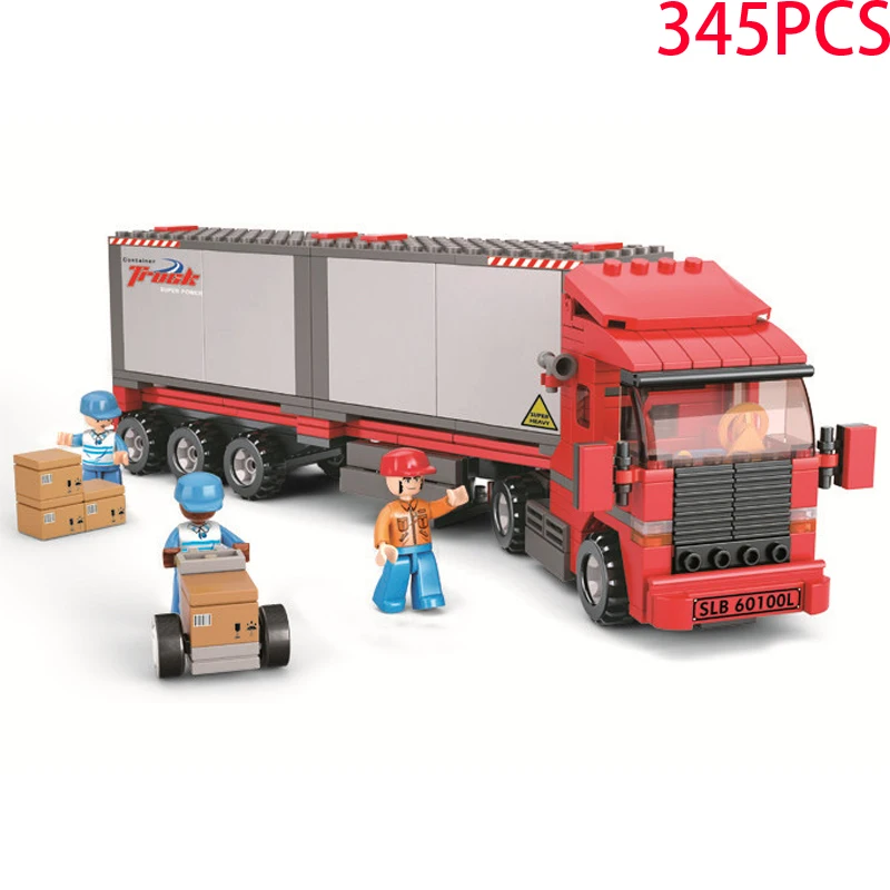 2022 City Speed Formula Transporter Bricks Big Cargo Truck Blocks Building Car Figures Set Vehicle Model Childrens Toys Gift