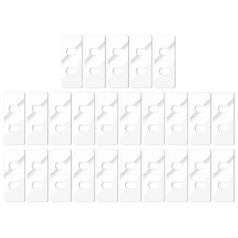 25Pieces Vertical Blinds Repair Kits, White Durable Slats Fixers for Easy Restorations 