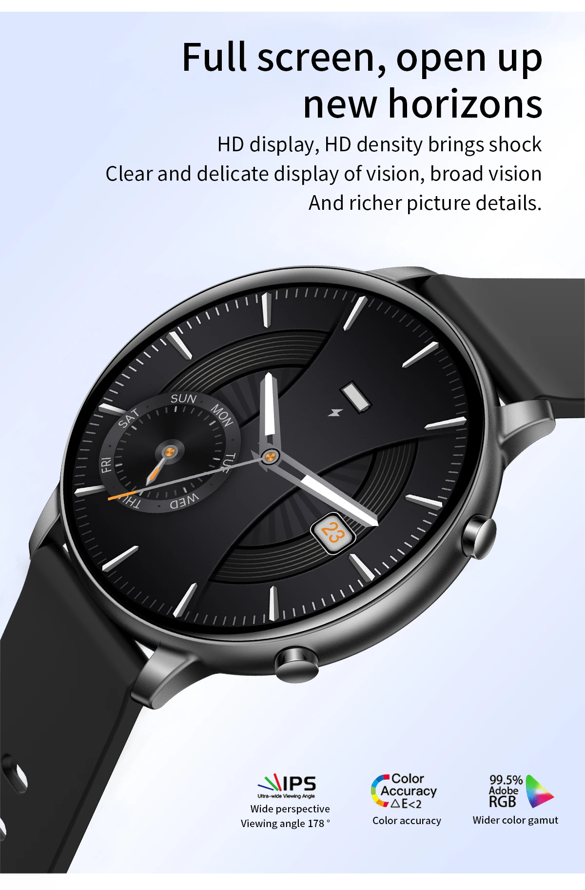 SitopWear-reloj inteligente para hombre y mujer, pulsera con pantalla HD grande, Bluetooth, llamadas, más de 100 modos deportivos, monitoreo de salud, nuevo, 2023
