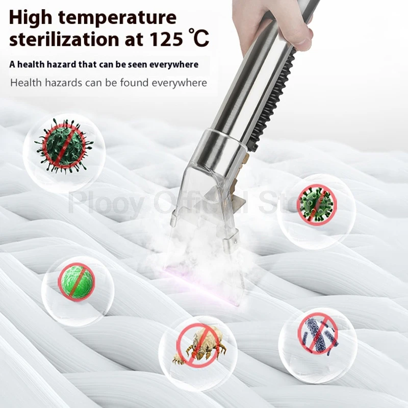 Машина для чистки ковров мощностью 2862 Вт, многофункциональное средство для чистки ковров с паровым спреем, 20 л, 125 ℃   Стерилизация занавески для матраса дивана