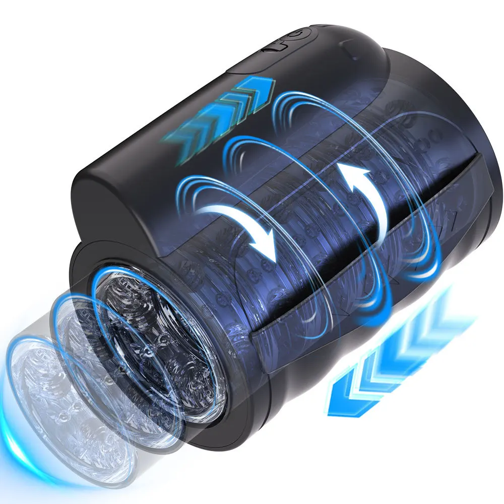 New Model Fully Automatic Telescopic Rotating Vibrating Cup Submarine Aircraft Design for Male Penis Training Wholesale