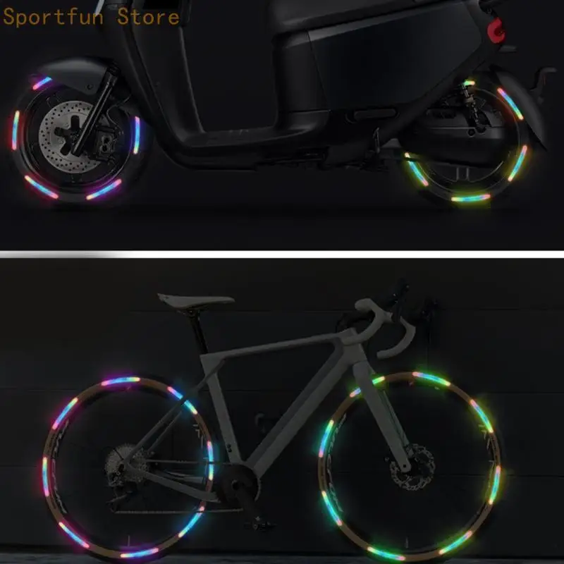 20pcs Reflective Safety Sticker Night Warning Tape Safety Driving Sticker X7JD