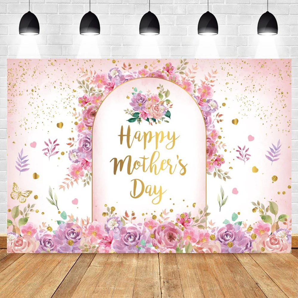 خلفية تصوير لعيد الأم السعيد، زهرة الحب، قلب الفراشة، أفضل أمي على الإطلاق، هدية لحفلات أعياد الميلاد، خلفية استوديو الصور