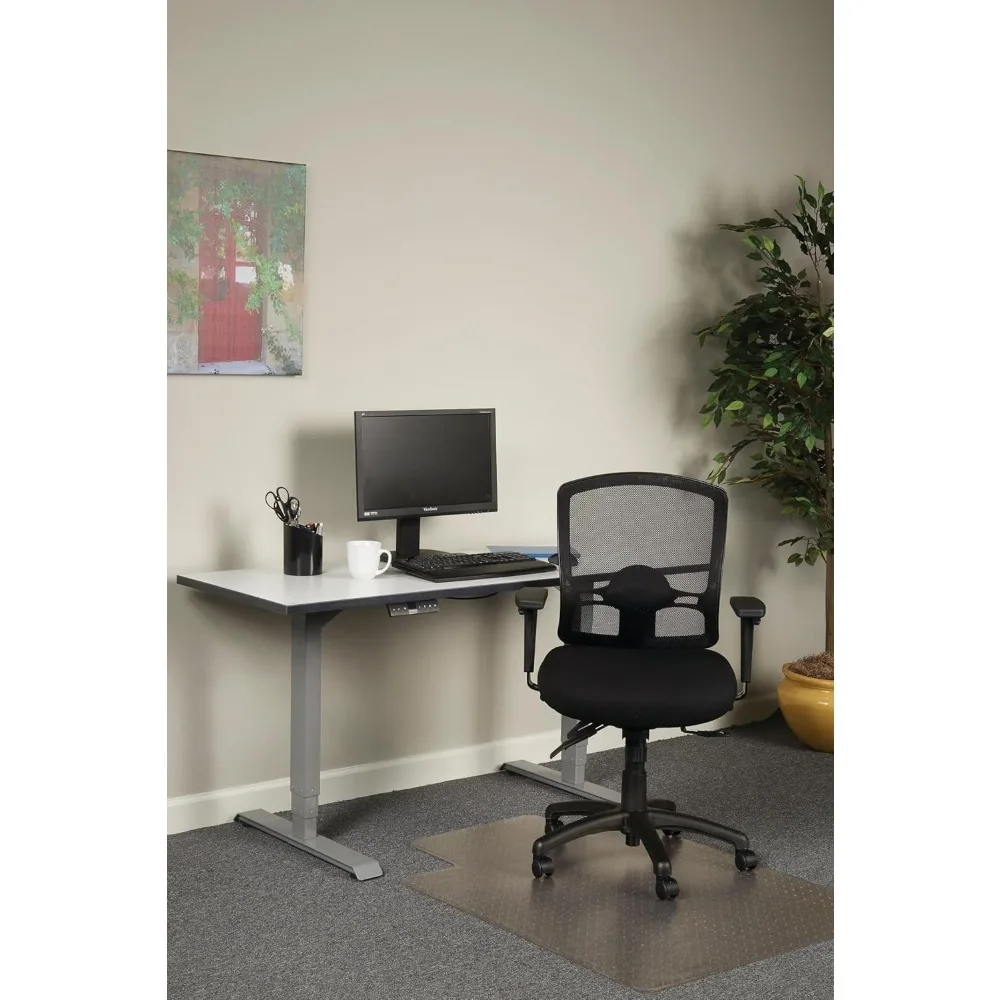 Etros Series Petite Multifunktions-Netzstuhl mit mittlerer Rückenlehne, Schwarz