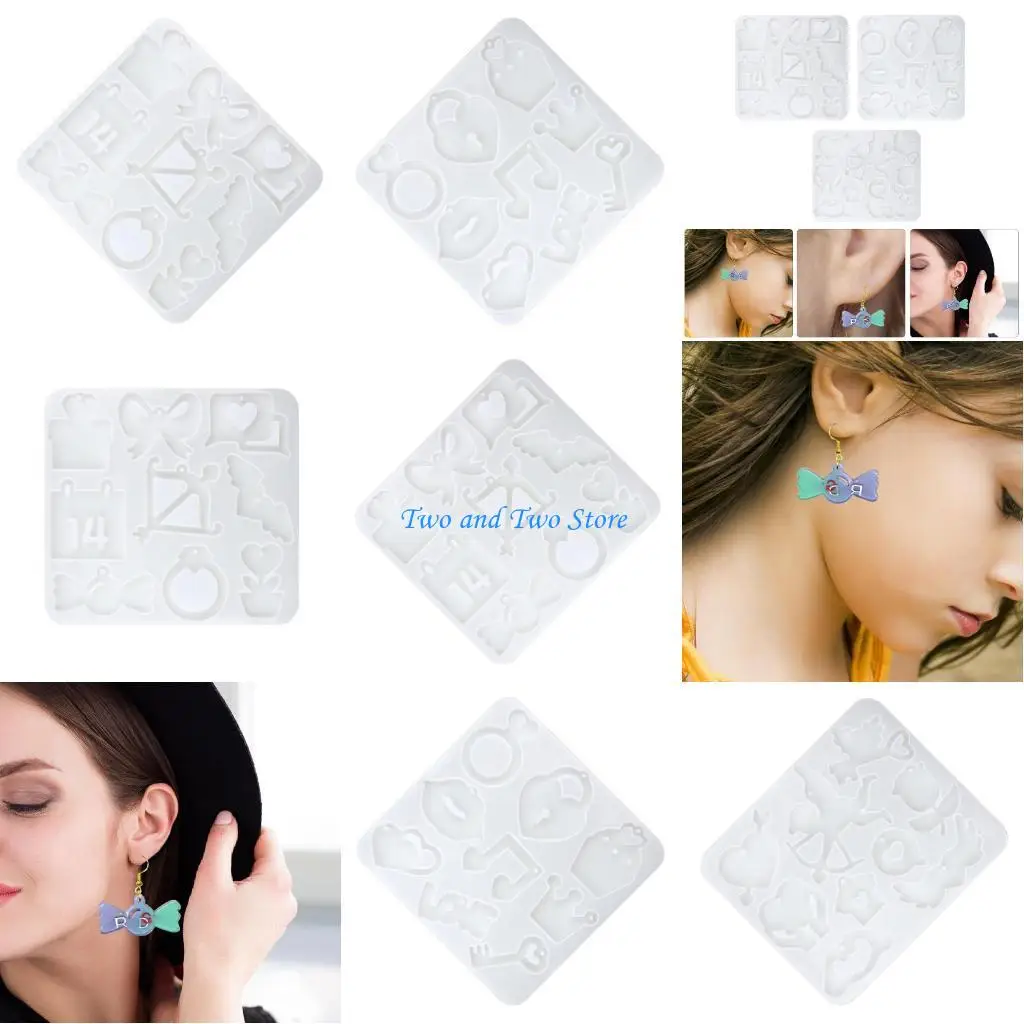 

HX6F креативные формы для подвесок, силиконовые формы для сережек, подарочная серия, повседневная форма для ювелирных изделий,