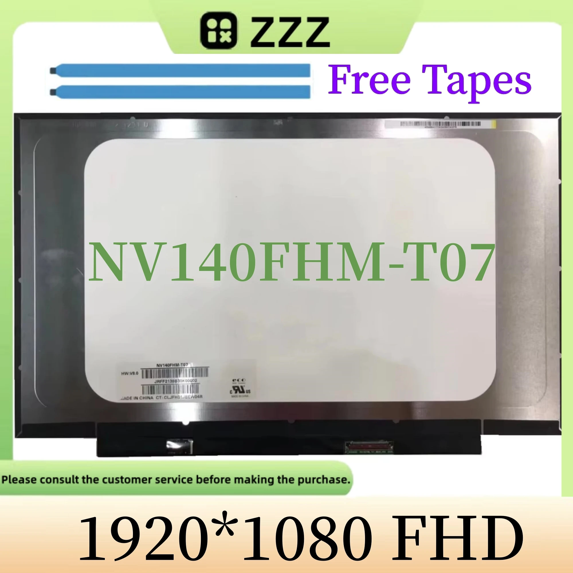 

Для HP Elitebook 840 G6 NV140FHM-T07 FHD 14-дюймовый ЖК-экран с сенсорным экраном для ноутбука 40pin L42694-ND1