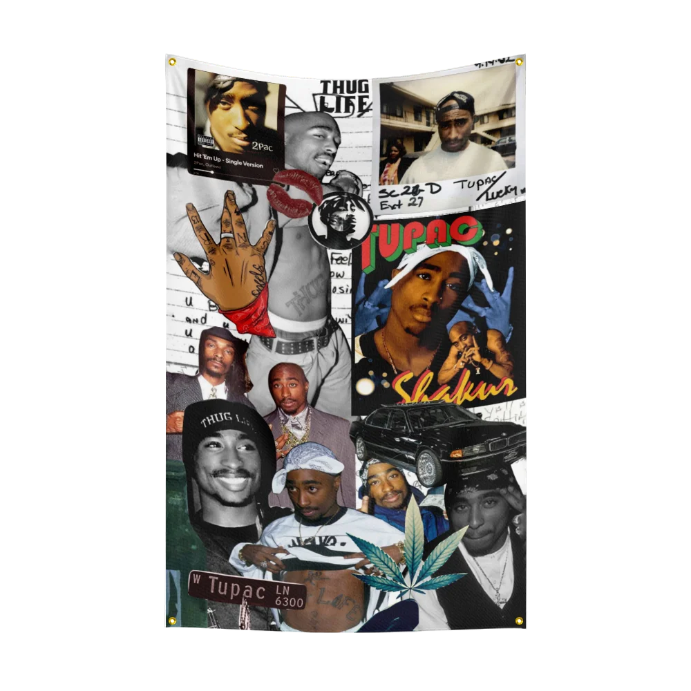 3x5 FT 2P-AC-TU-PAC Band Flag Custom Flags Wall Hanging Tapestry Outdoor Garage Room Decorative flag Background Blanket