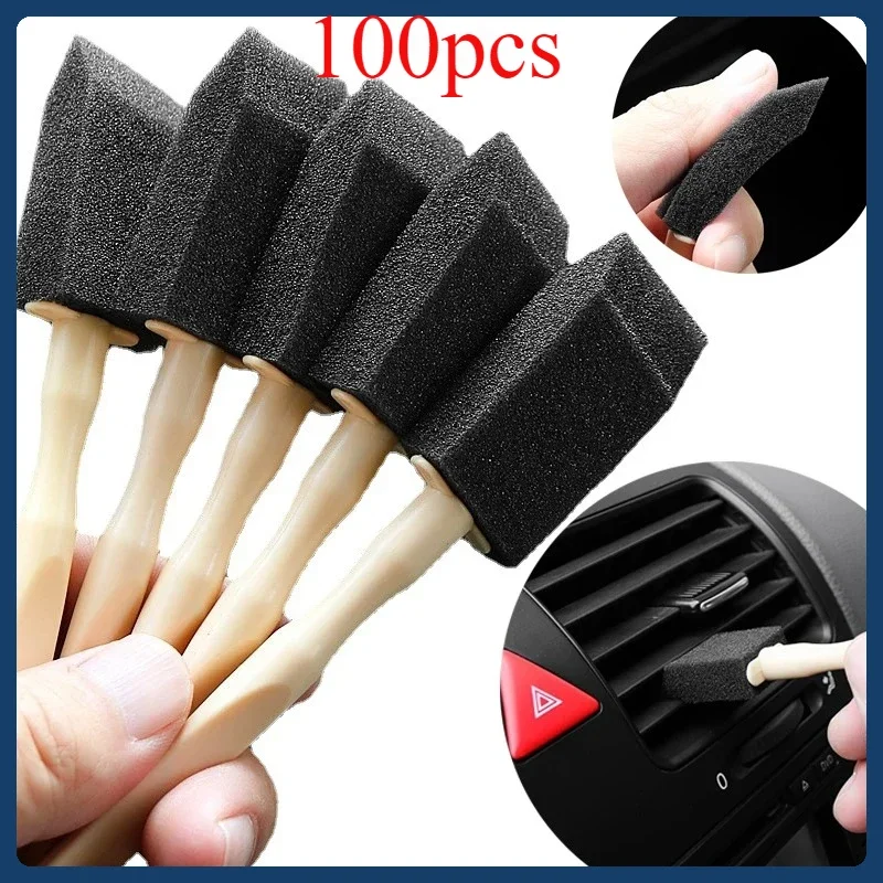 

Detailing Scrub Brush Car Air Conditioner Vent Cleaner Cleaning Brush Outlet Wash Duster Dust Removal Auto Interior Clean Tools