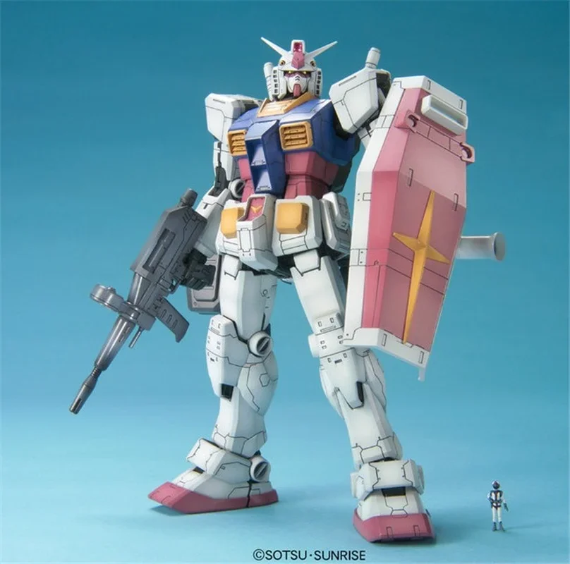 Mô Hình Lắp Ráp Bandai Ban Đầu Mô Hình Gundam Bộ Anime Hình 1/100 MG RX-78-2 VER. Một Trong Những Năm Chiến Tranh 0079 Đỏ Đồ Chơi Quà Tặng Cho Trẻ Em