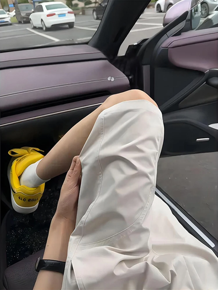 

Мужские летние спортивные брюки American Sle: водонепроницаемые, быстросохнущие, для активного отдыха, прямого кроя, с лоскутным дизайном, повседневные, длиной до колена