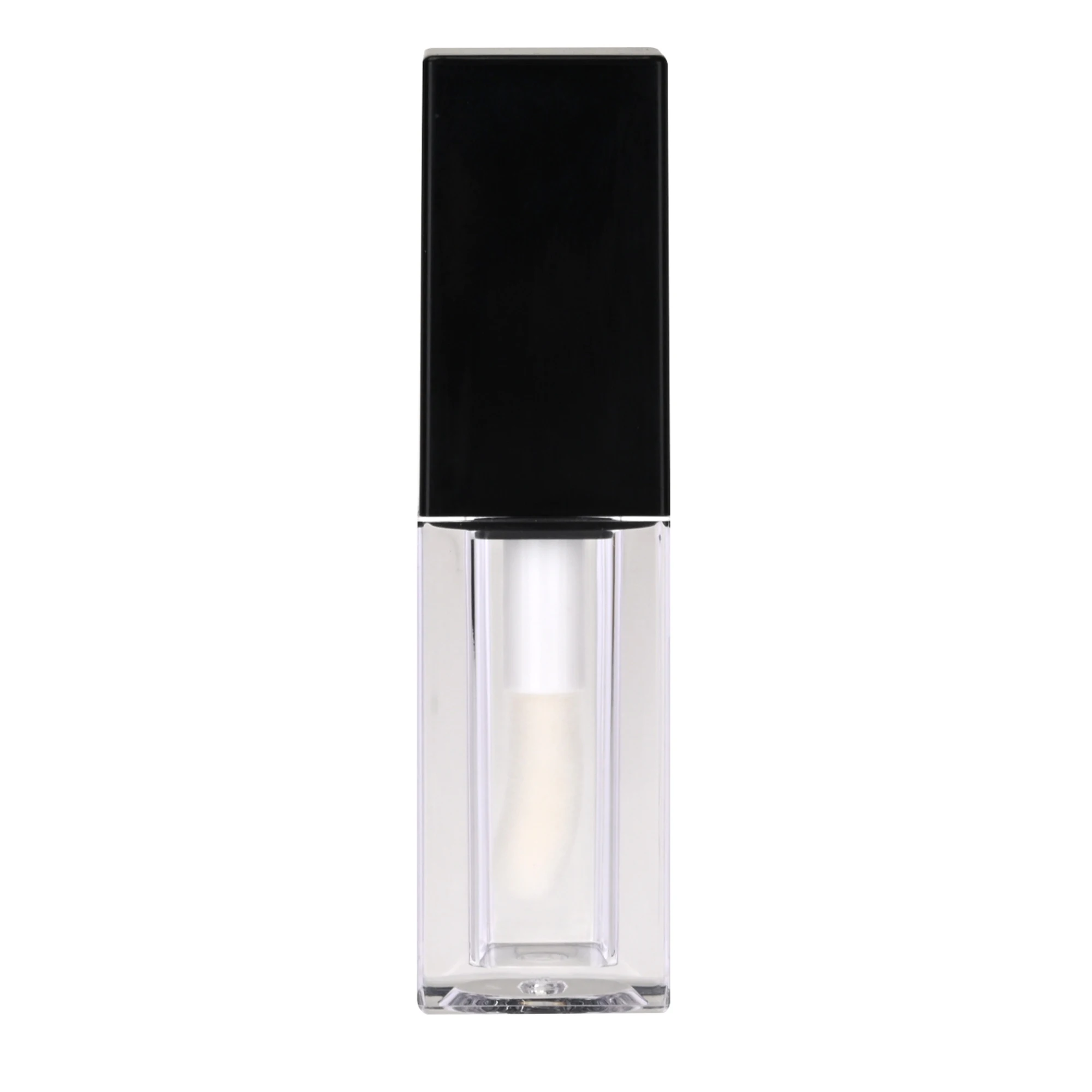 Tubo de brillo de labios vacío, botellas rellenables de plástico transparente, tubo de esmalte de labios, botella de lápiz labial DIY, contenedor de muestra de cosméticos, 5ml