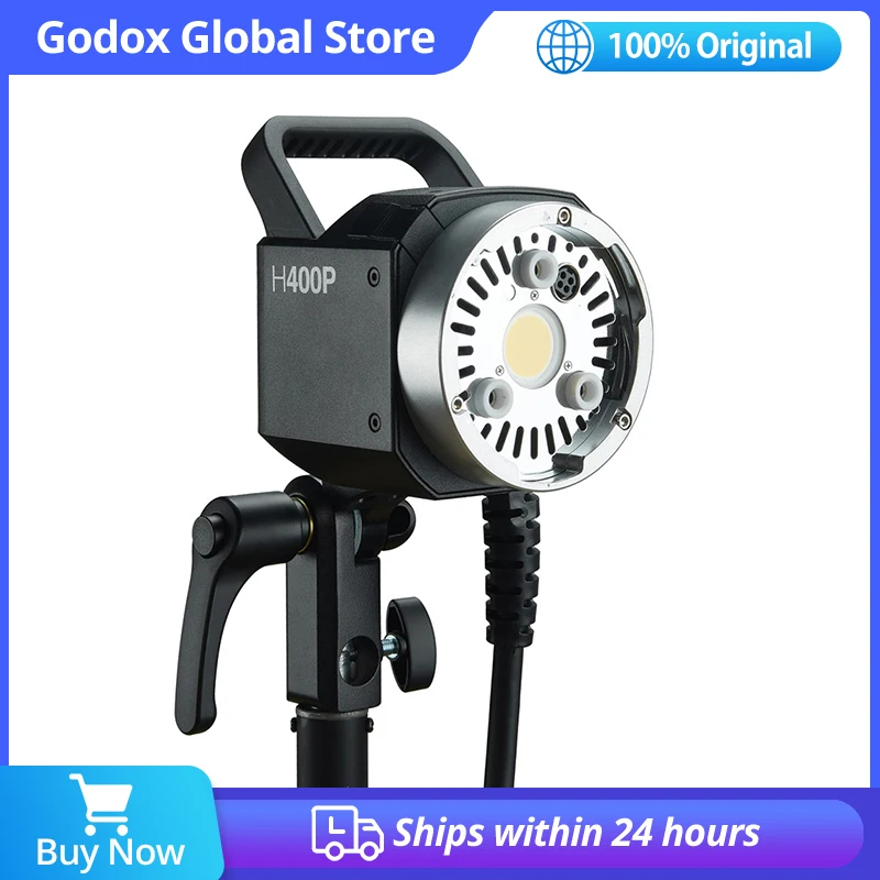 

Godox H400P Flash Head Bowens Mount Off-flash Handheld Extension Head for Godox WITSTRO AD400Pro AD400 Pro Flash Strobe