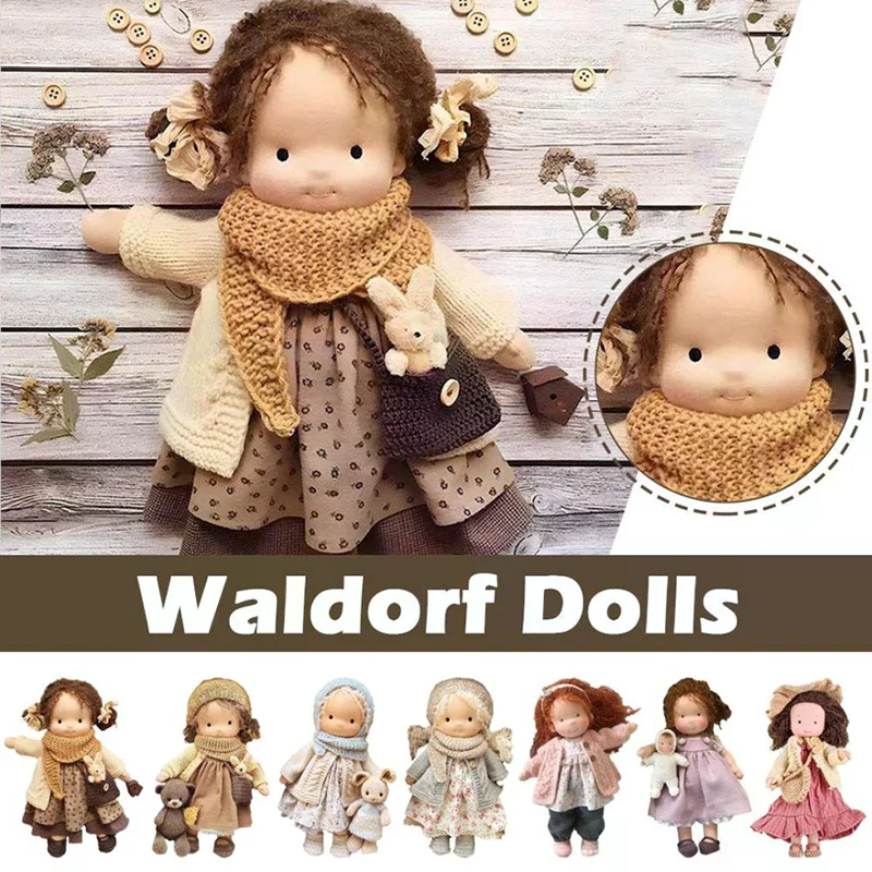 

Waldorf Doll Handmade Mini Dress Up Dolls Mini Cute Enamel Doll Kawaii Soft Stuffed Plush Toys Girl Kids Birthday Gift