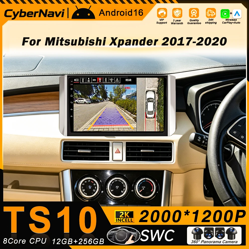 Android Auto For Mitsubishi Xpander 2017 - 2020 CarPlay Car Radio Multimedia Player Head Unit Navigation GPS Navigation Stereo