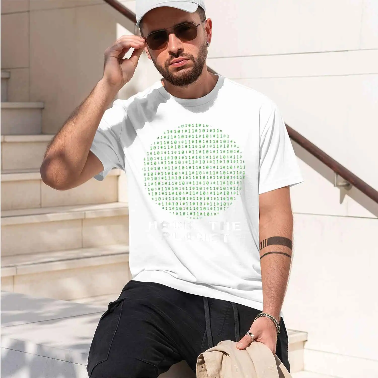 Hack The Planet ary Code Computer Hacking Cg Hacker Grh Shirts Men th Clothes Goth Style 2026 New Model Short-sleeve crewneck T-
