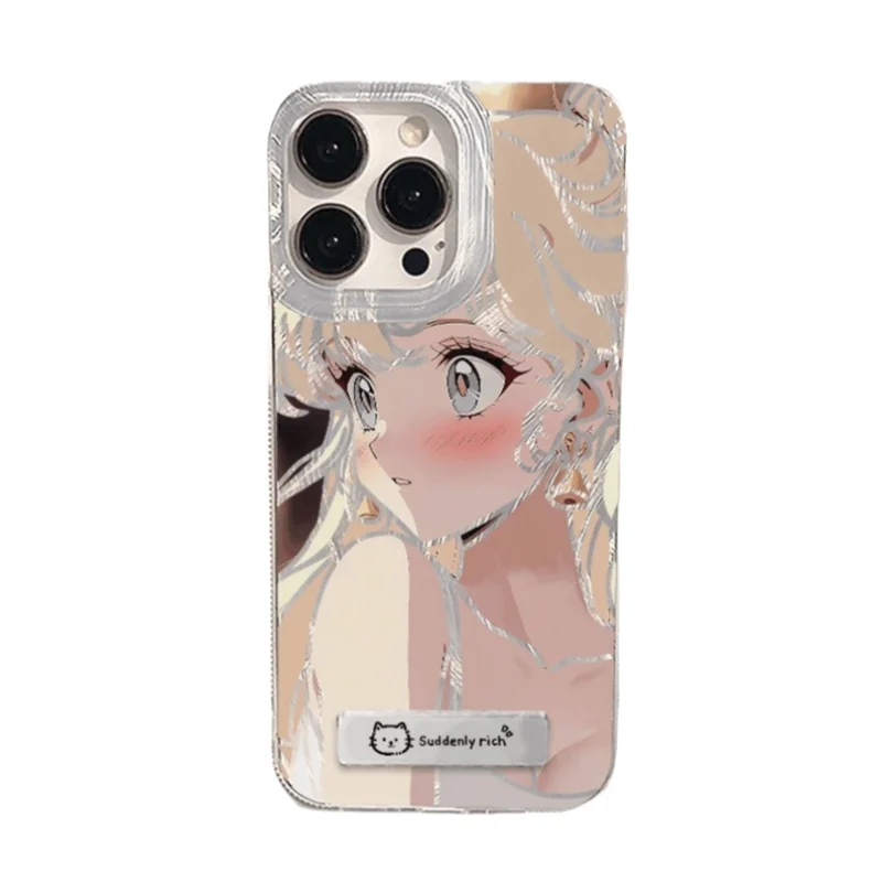 Blonde Beautiful Girl Phone Case For iPhone 16 15 14 Plus 13 12 11 Pro Max Full Cover