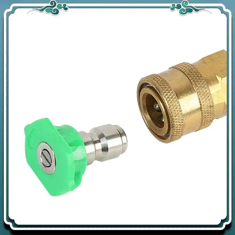 ABTU-High Pressure Water Nozzle 0°15°25°40°65° For Quick Connector Car Wash Garden Irrigation Easy To Use