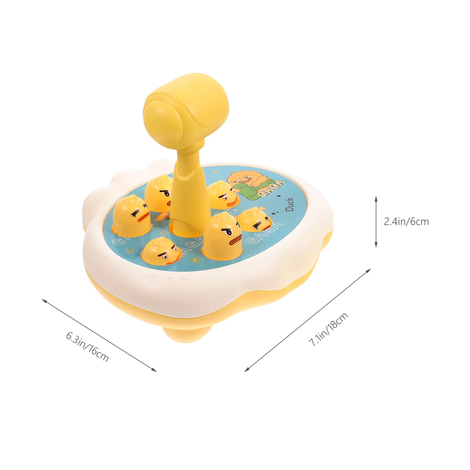 مجموعة واحدة من لعبة Duck Whack التعليمية، مطرقة تدق تفاعلية للأطفال الصغار، هدية تطوير المهارات المبكرة #4