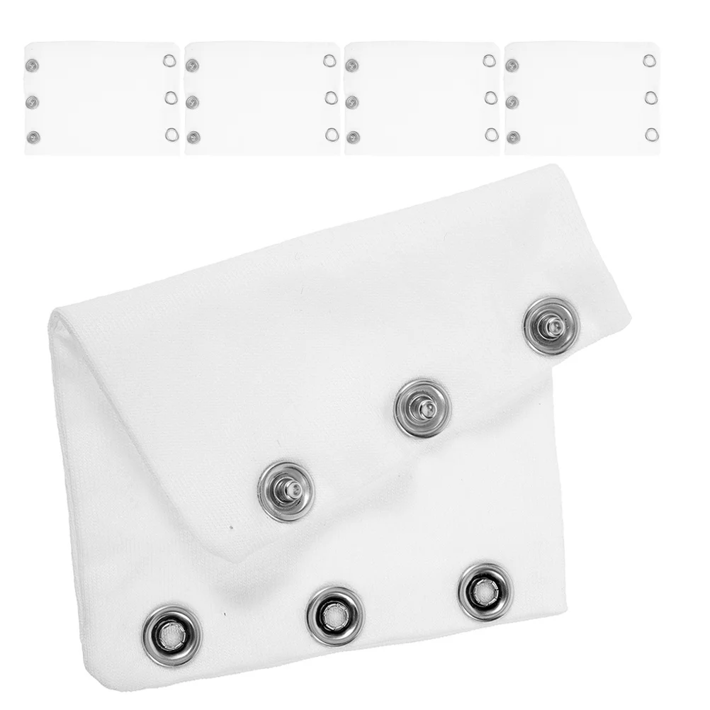 

5Pcs Baby Bodysuit Extender Double Layer Soft Cloth Jumpsuit Snap Extension Piece Comfortable Toddler Clothing Accessories