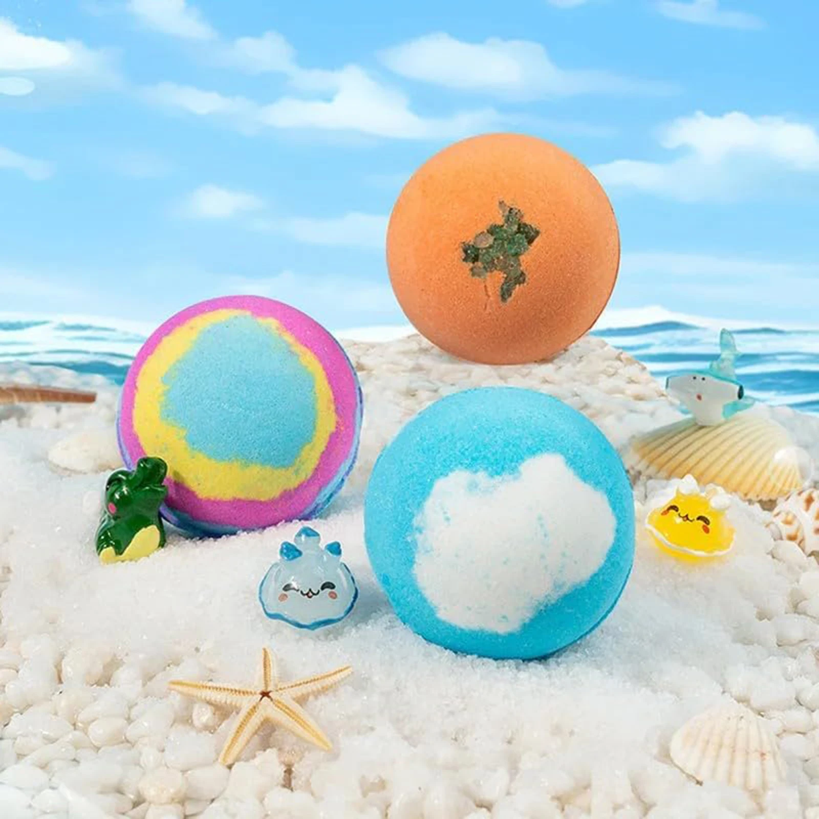 

12pcs Kids Bath Gift Set with Surprise Inside Colorful & Fun Kid-Safe Natural Bath Set Birthday Gift for Kids