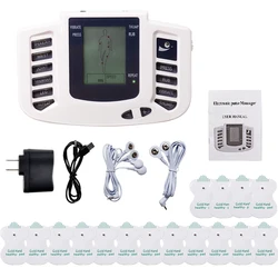 Electrical EMS Tens Massage 10 Level 16 Pads Pulse Acupuncture Muscle Stimulator Physiotherapy Machine Body Relax Health Care