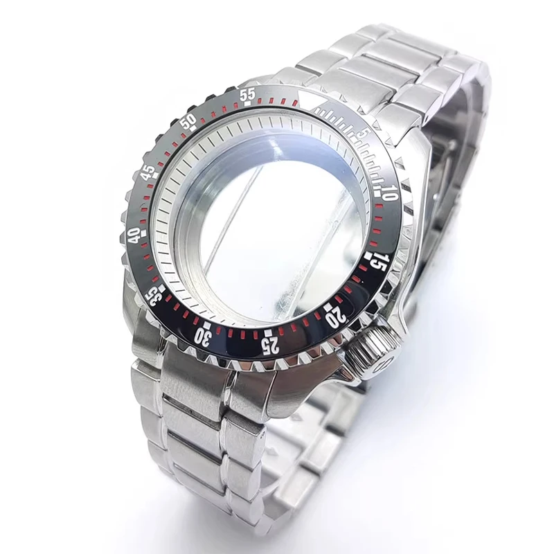 Mod 42mm Case Dome Sapphire Glass Installed 22mm Strap Fits NH35 NH36 4R35 7S26 Movement 28.5mm Dial Bezel Insert Men Case Refit