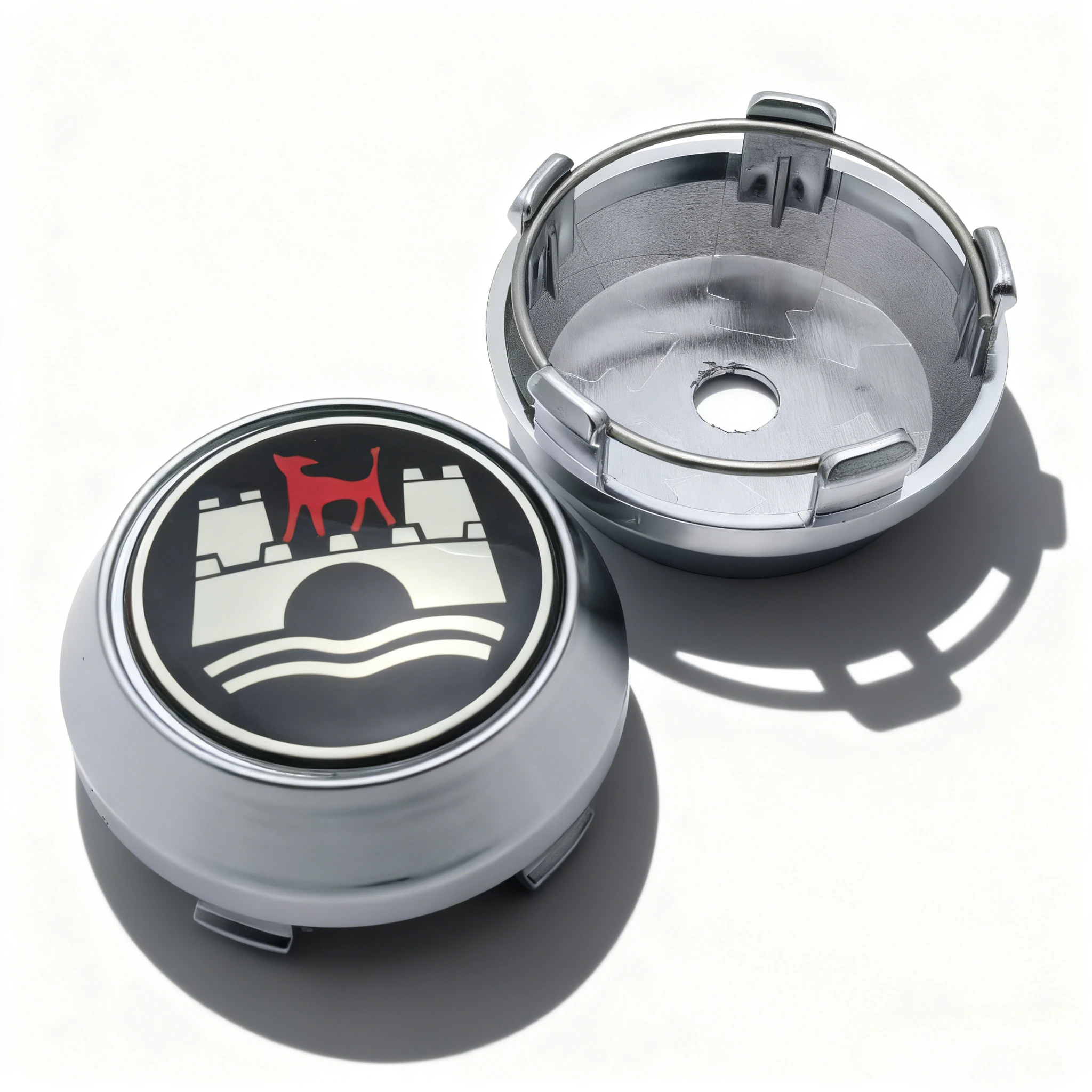 4 قطعة شعار وولفسبورغ شعار سيارة عجلة مركز قبعات 60 مللي متر 56 مللي متر عجلات محور عالية غطاء الذئب شارة حافة Hubcaps غطاء استبدال الملحقات #3