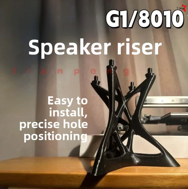 WYORESY for Genelec 8010G1 Speaker Anti-Shake Elevated Base Holder Neat Desktop Wiring Audio Fixed Support Stand