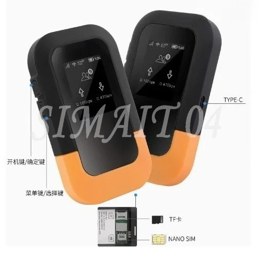 Portable 5G WiFi 6 Travel Router eSIM & SIM Card Slot Global Use Fast Internet for Outdoor Trip