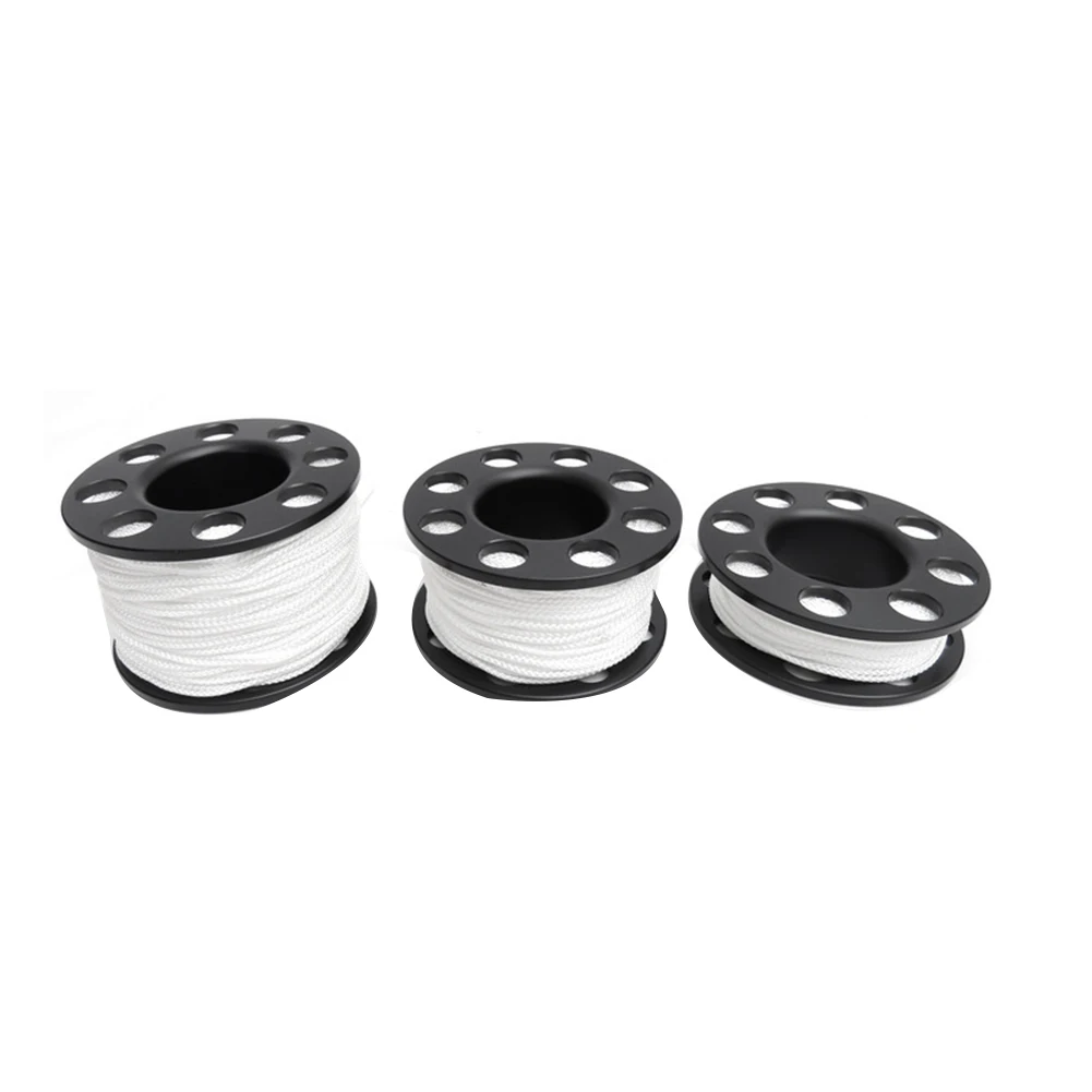 Carrete de buceo de 50M con gancho de doble extremo