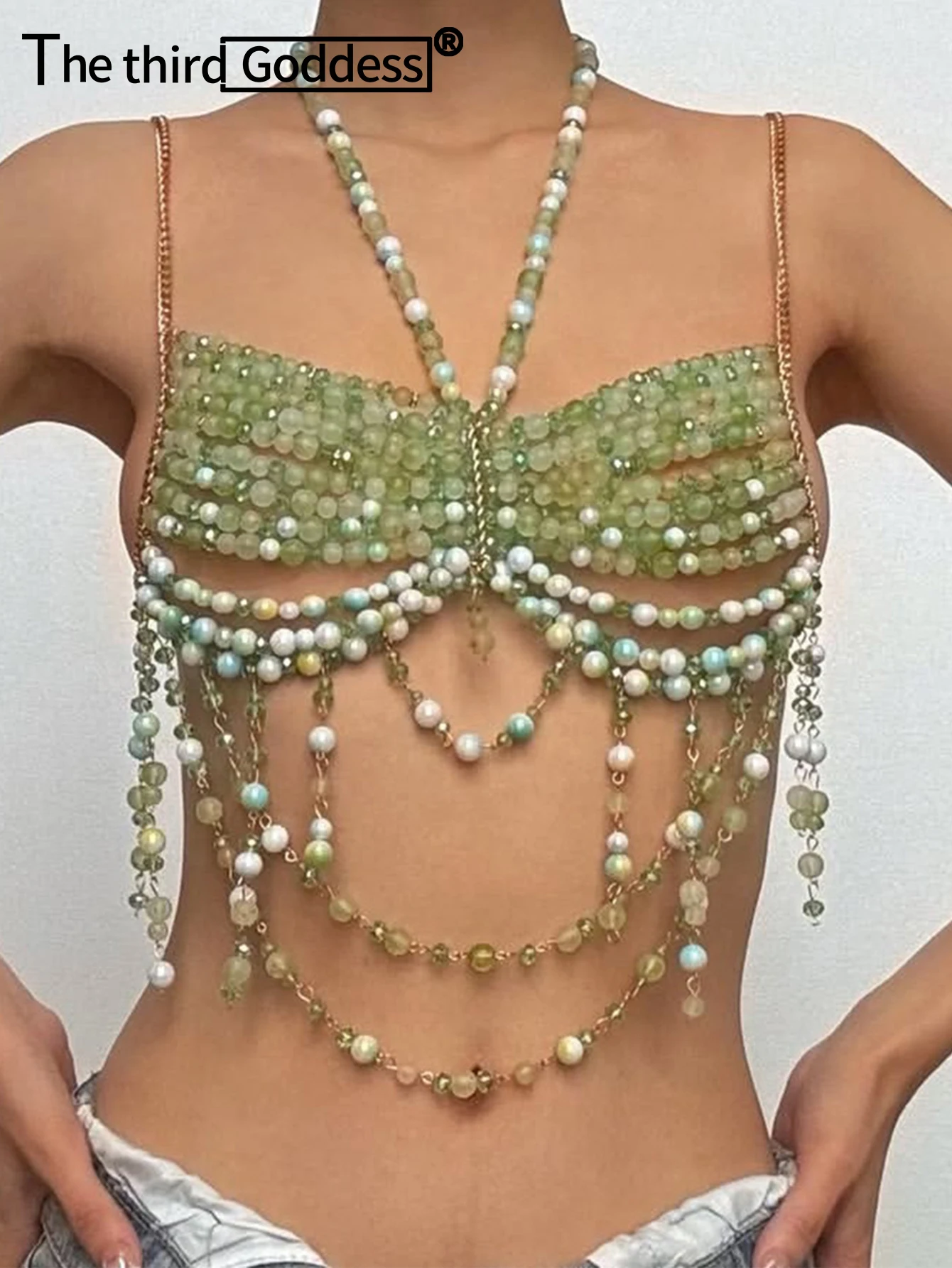 

Sexy see through rhinestone halter tank top women summer corset crop top woman club party tops hotwife beach rave outfit bustier