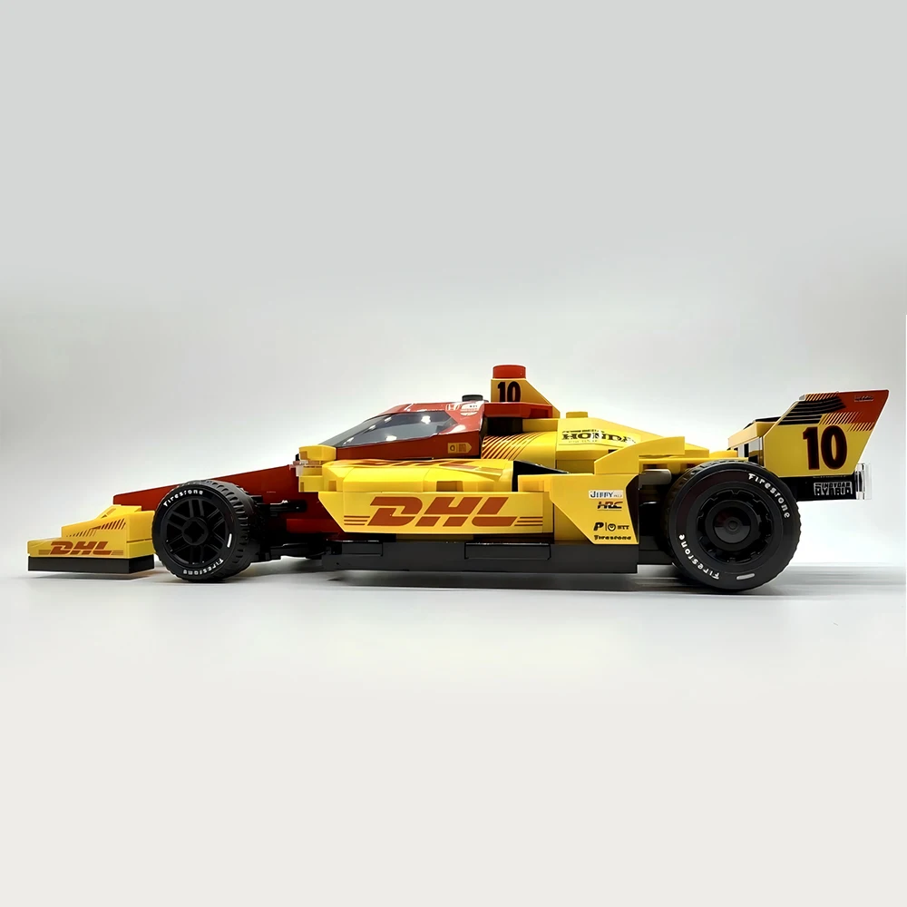 Neue MOC-Geschwindigkeit ​ ​ Serie 2025 NTT IndyCar Series 10 Rennwagen-Modell Bausteine DIY Auto-Bausatz Spielzeug Sammlerstück für Erwachsene Geschenk