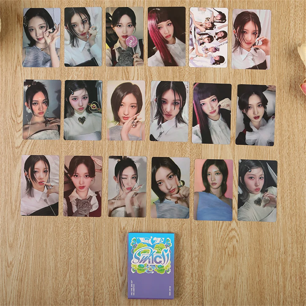 KPOP Wonyoung Photocards Albums SWITCH Postcard Yujin Gaeul LIZ Rei Leeseo Lomo Card Fans Collection Gift