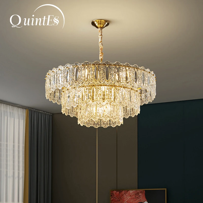 

Современная люстра в стиле французского легкого люкса для гостиной, романтическая потолочная лампа для спальни, подвесной светильник для обеденного стола, декоративный светильник-люстра