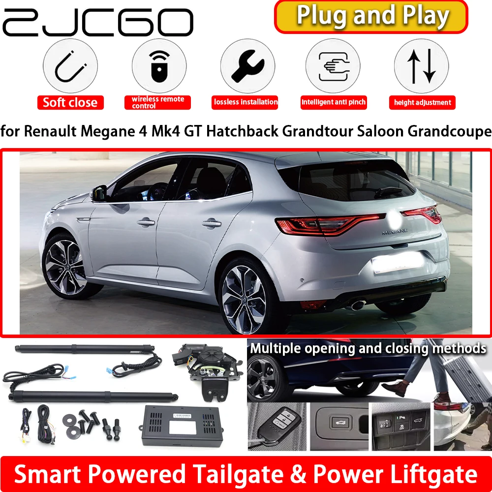 for Renault Megane 4 Mk4 GT Hatchback Grandtour Saloon Grandcoupe Electric Powered Tailgate Power Liftgate Tail Gate Lift System