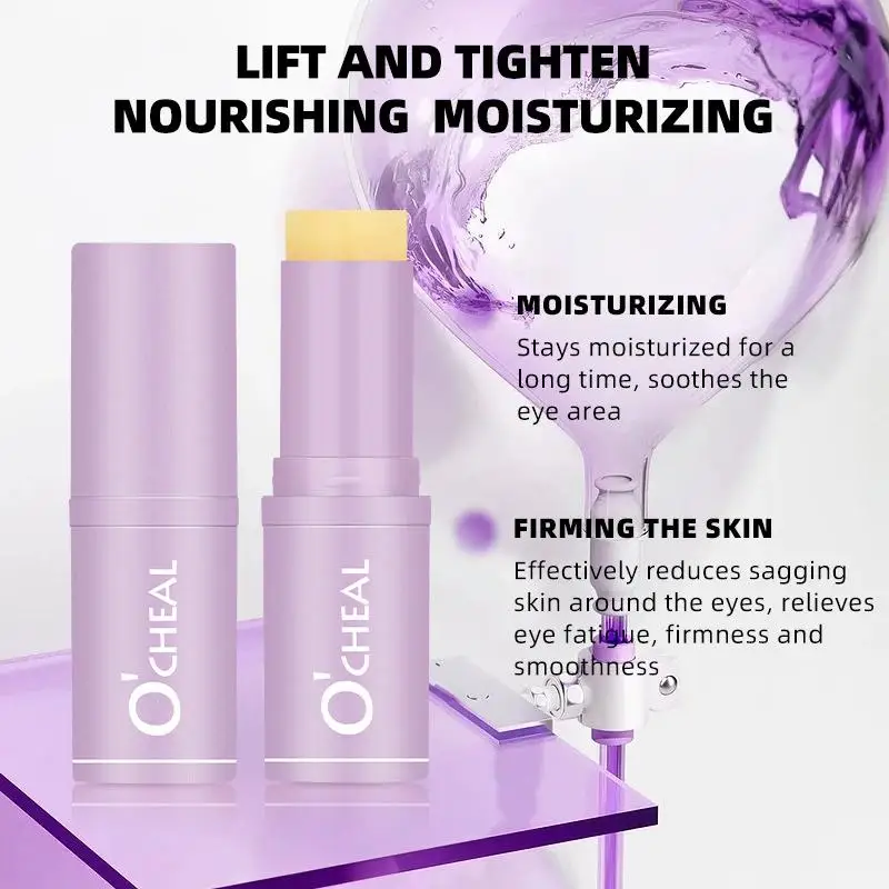 Hydrating Brightener & Glow Eye Stick Moisturizing Eye Balm For Dark Circles Puffiness Wrinkles Fine Lines, Under Eye Treatment