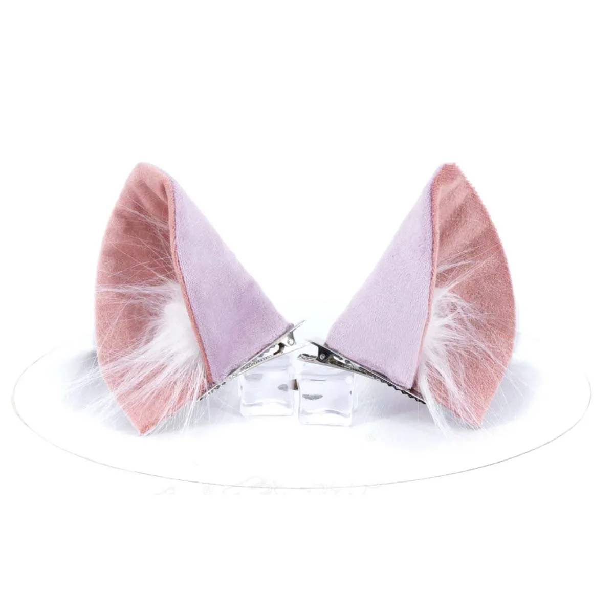 Women Yani‑Neko Imoko Satou Cosplay Wig Silver‑White Bob Wig with Cat Ears for Halloween Accessories view 2