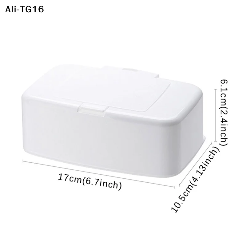 【TG16】1Pc 2026 New White Wet Tissue Box Wipe Dispenser Portable Wipes Napkin Storage Box Holder Container view 5