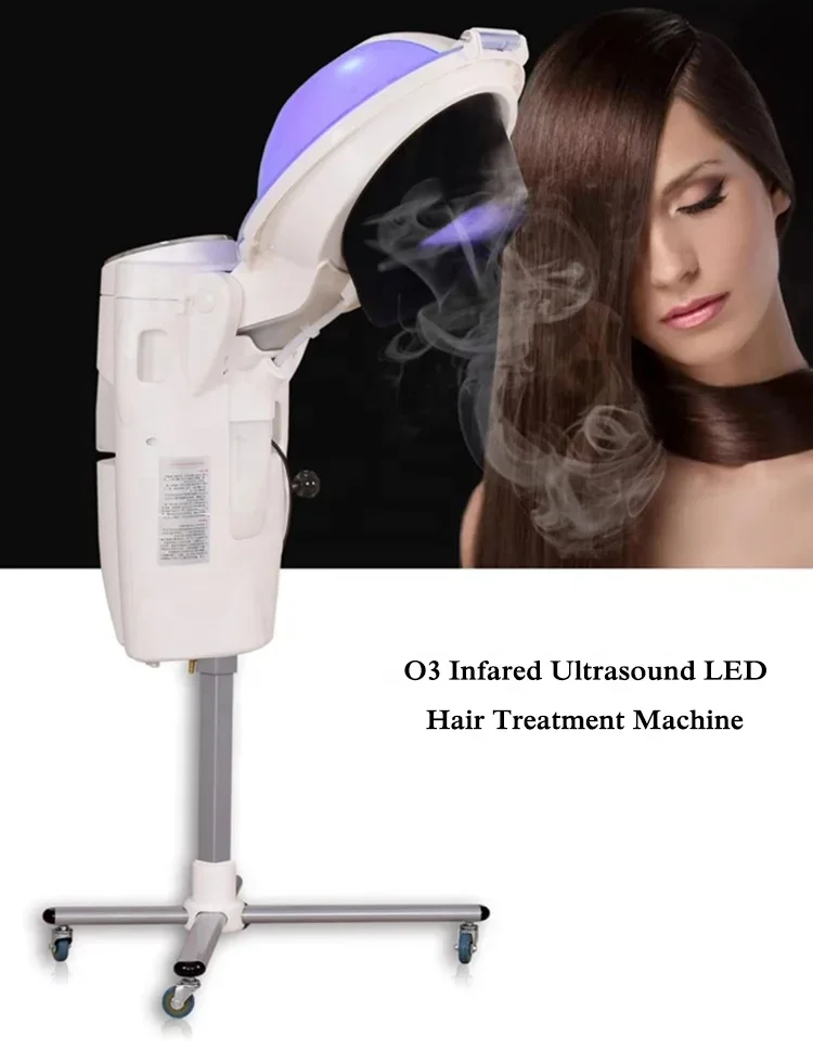 Hair Salon Equipment O3 Infared Nano Mist LED English Panel Hair Spa Machine