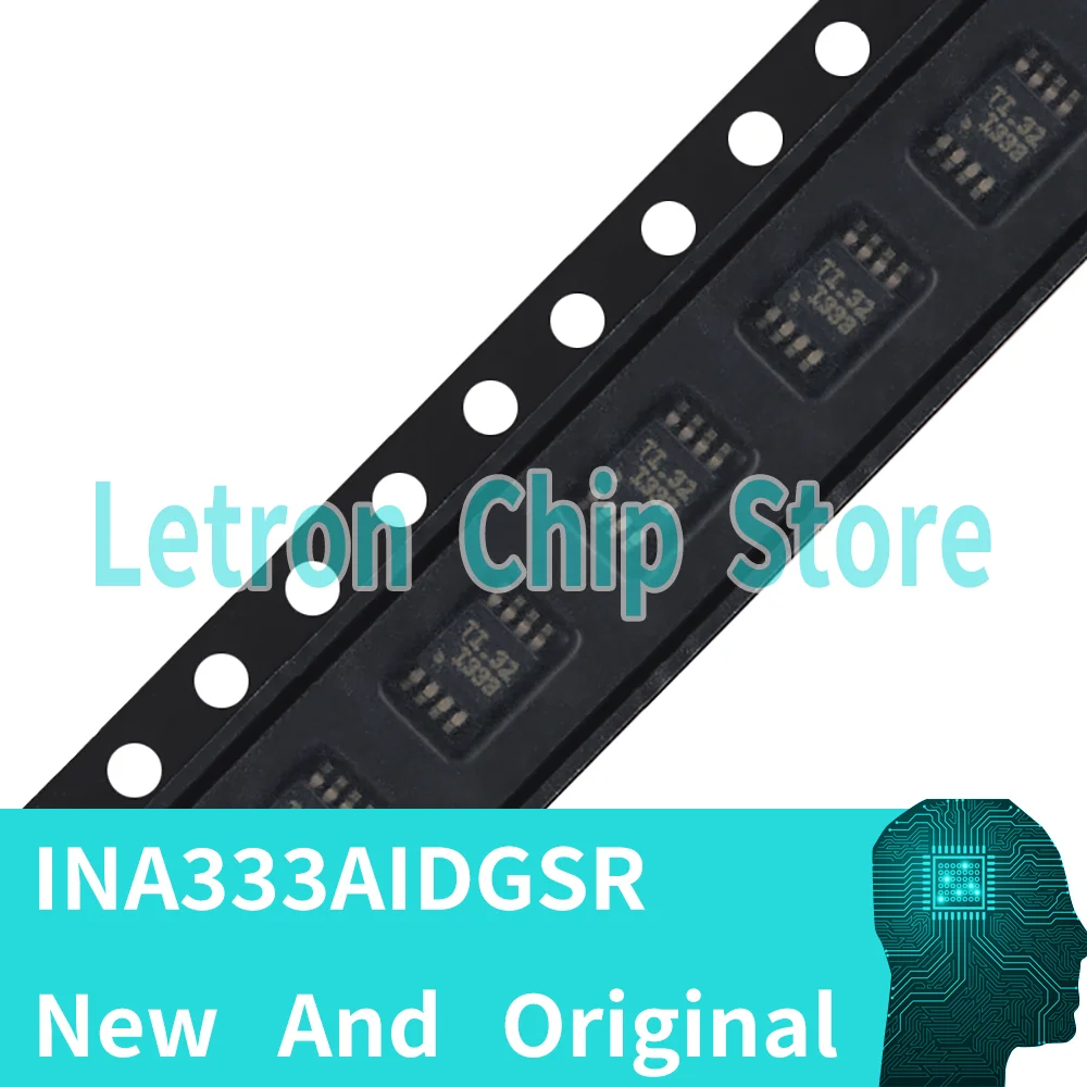 10pcs INA333AIDGKR INA333AIDGKT I333 MSOP8 VSSOP8 original and new Rail-to-Rail Out Instrumentation Amplifier