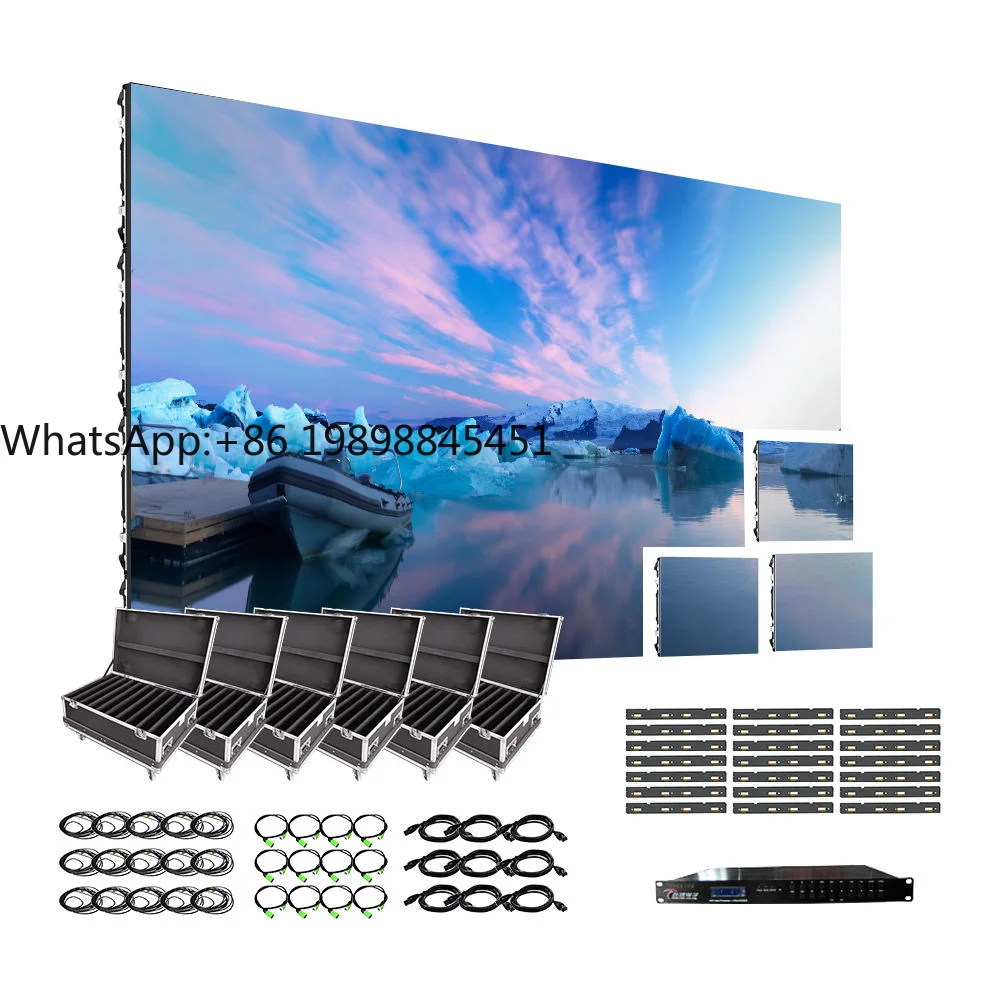 

Portable Outdoor P3.91 Church Rental Led Display Indoor 5m X 3m P2.6 P2.9 3x2 50x50 Stage Dj Booth Event Led Screen for Concert