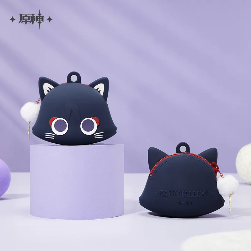 Official Wanderer Fairy Tale Cat Coin Purse Cosmetic Bag Anime Pendant Cosplay Plush Storage Bag Mini Silicone Wallet Gifts