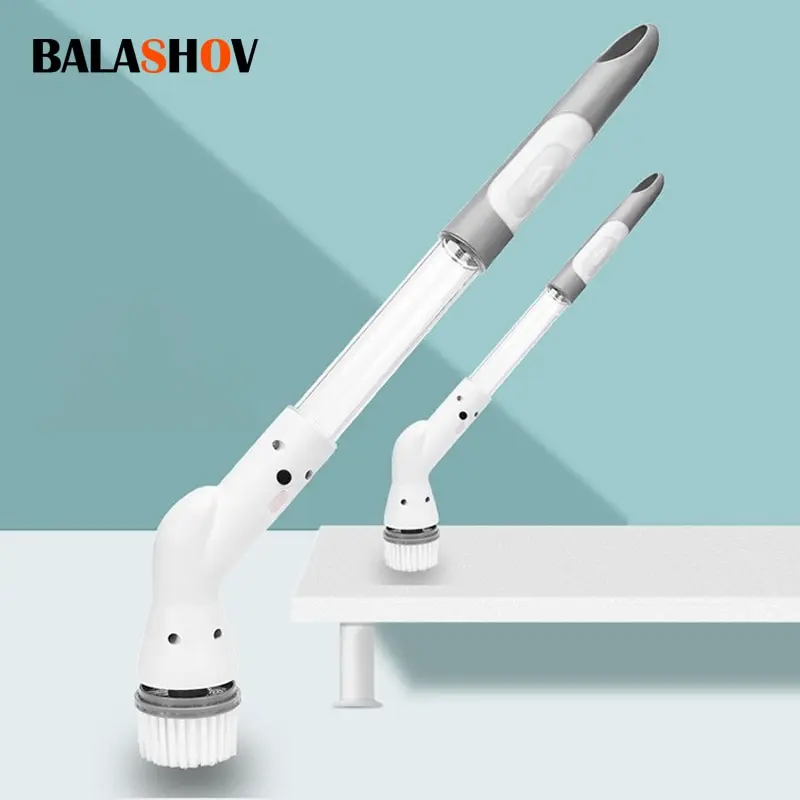 Multifunctional Electric Cleaning Brush USB Charging Bathroom Wash Brush Kitchen Cleaning Tool Household Cleaning Brush