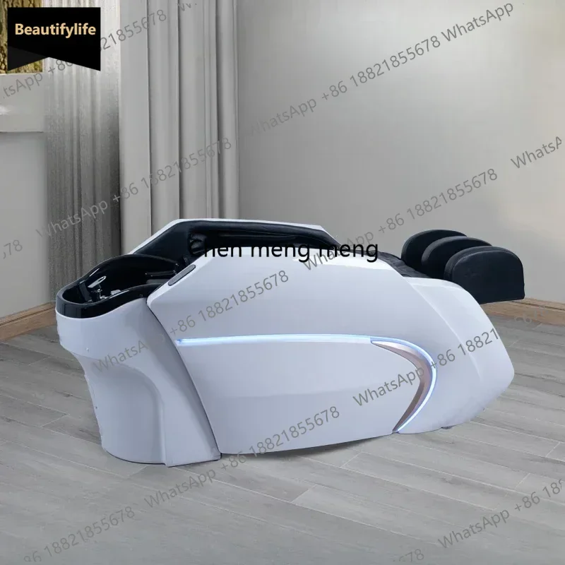 Q181 Smart Electric Massage Shampoo Chairs Beauty Shower Fumigation Water Cycle Shampoo Chairs Salon Furniture Sillas De Shampoo