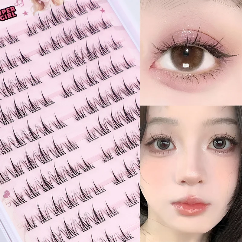 ​ 接着剤不要のひまわり型つけまつげ - ライトメイクやメイクなしの自然な輪郭を演出 ​