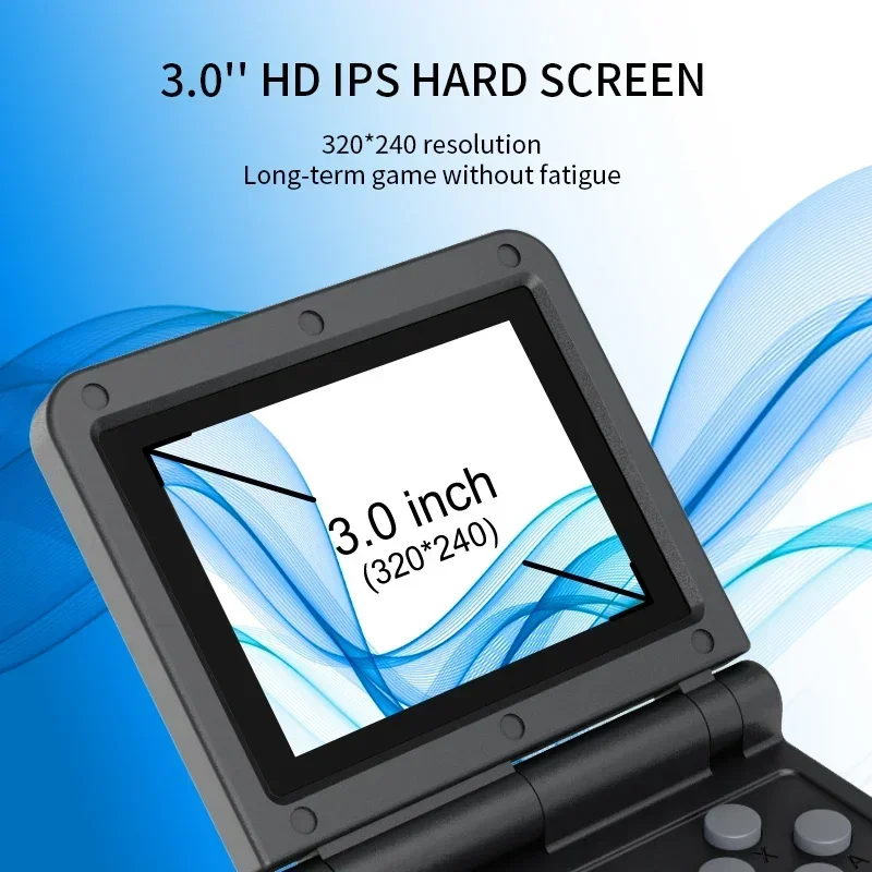 Powkiddy V90 3.0 Inch IPS Screen Linux Retro Portable Video Game Players Open Source PS1 Mini Handheld Console