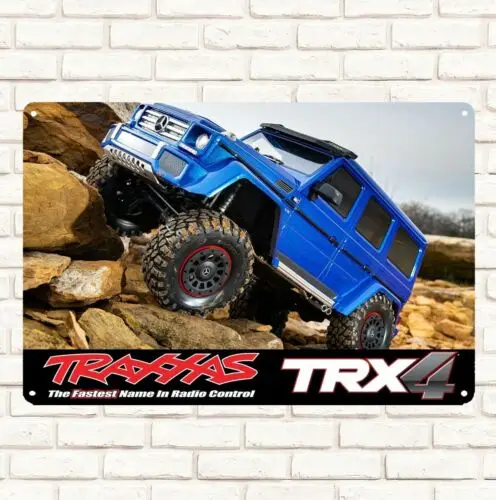 Metal Poster Rc Car Wall Decoration Tin Sign Plaque Traxxas Trx4 Rock Crawler